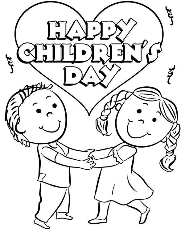 Children s Day Coloring Pages 6