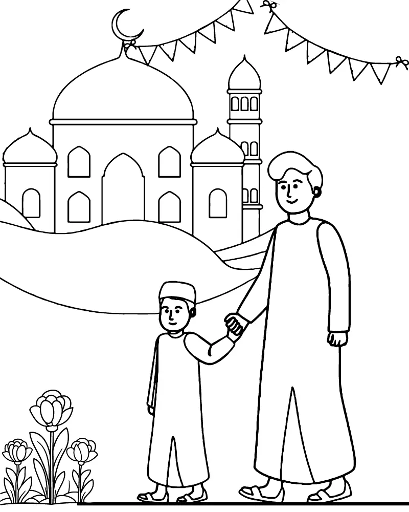 Eid para Ninyos para Colorear