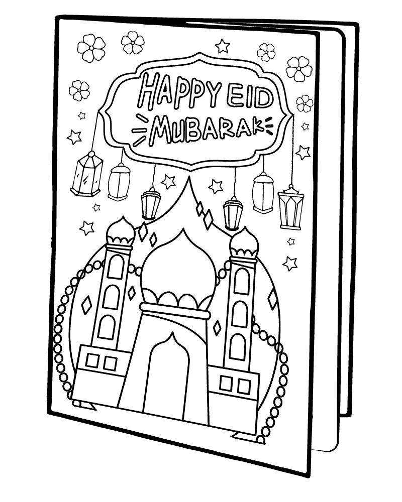 Eid para Criancas para Colorir 9