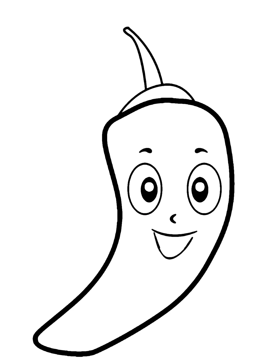 Desenhos de Pimenta Para Colorir 1