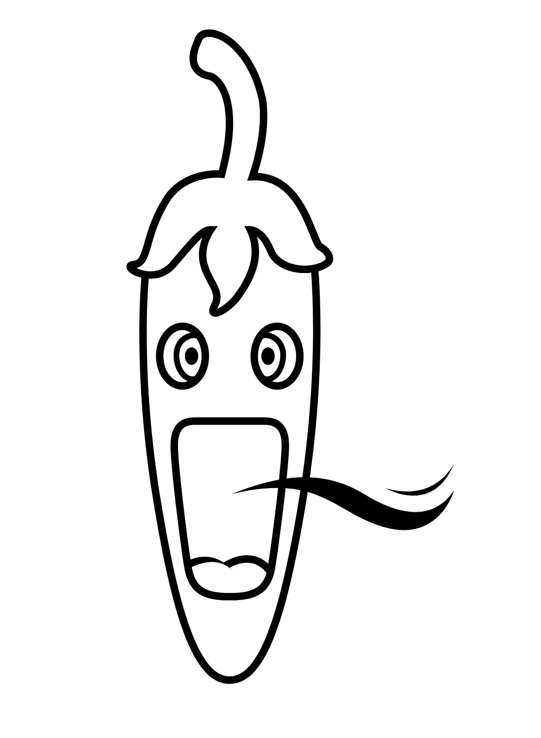 Desenhos de Pimenta Para Colorir 24