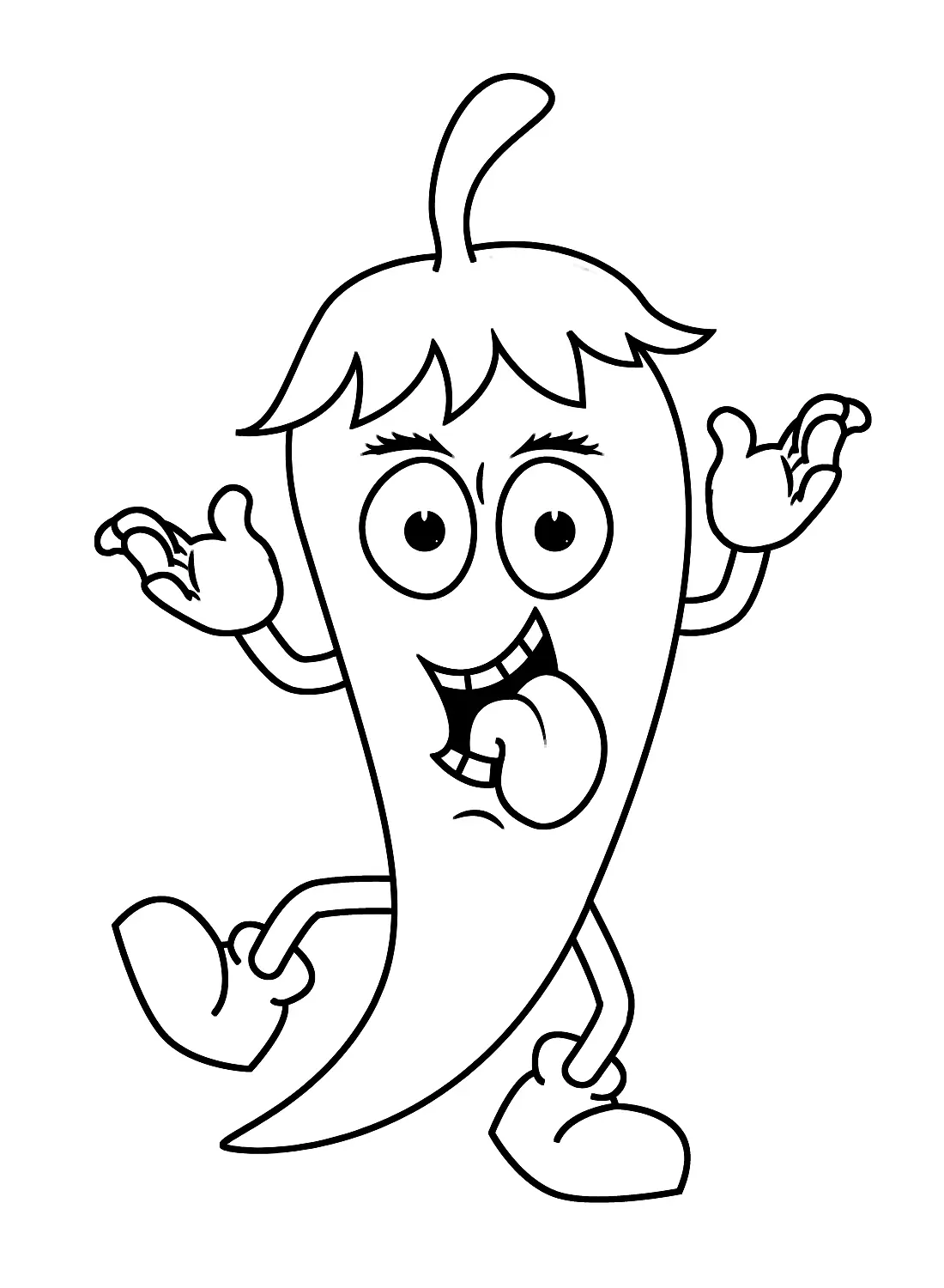 Desenhos de Pimenta Para Colorir 3