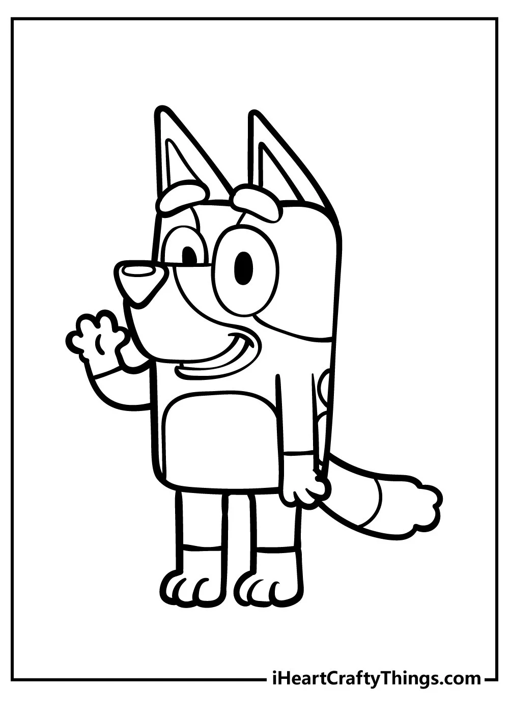 Chilli Heeler Para Colorear