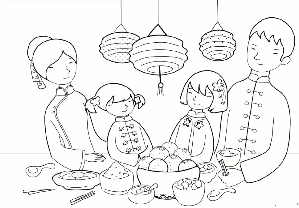 Chinese New Year Coloring Pages 2