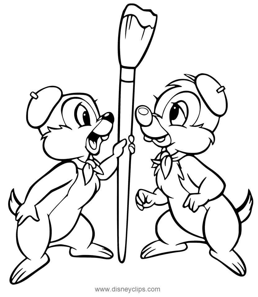 Chip und Chap – Die Ritter des Rechts Ausmalbilder 12