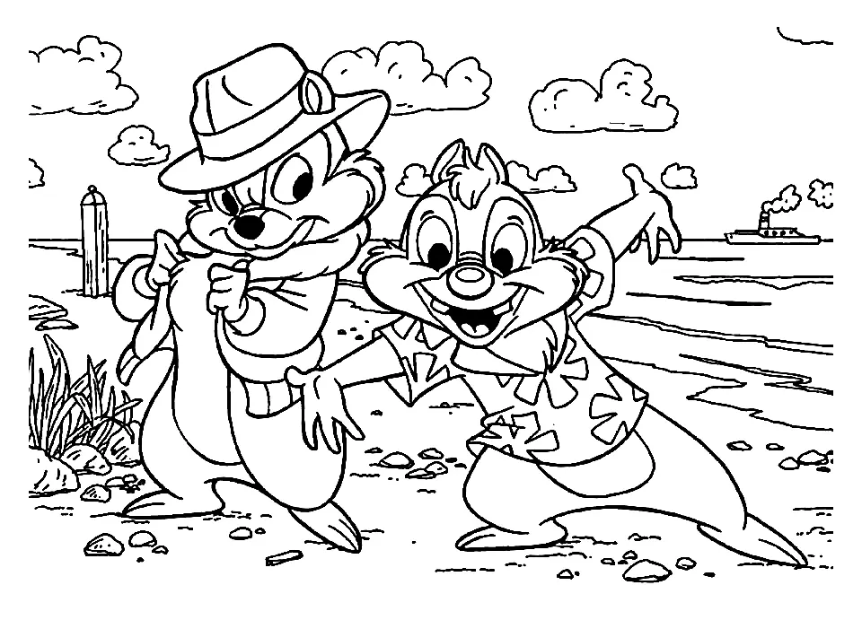 Chip und Chap – Die Ritter des Rechts Ausmalbilder 2