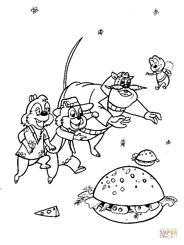 Chip und Chap – Die Ritter des Rechts Ausmalbilder 57