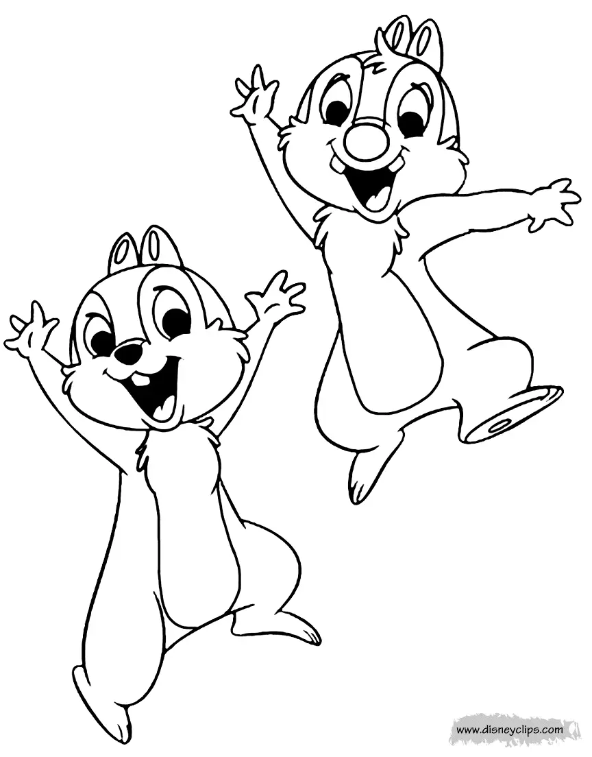 Chip und Chap – Die Ritter des Rechts Ausmalbilder 9
