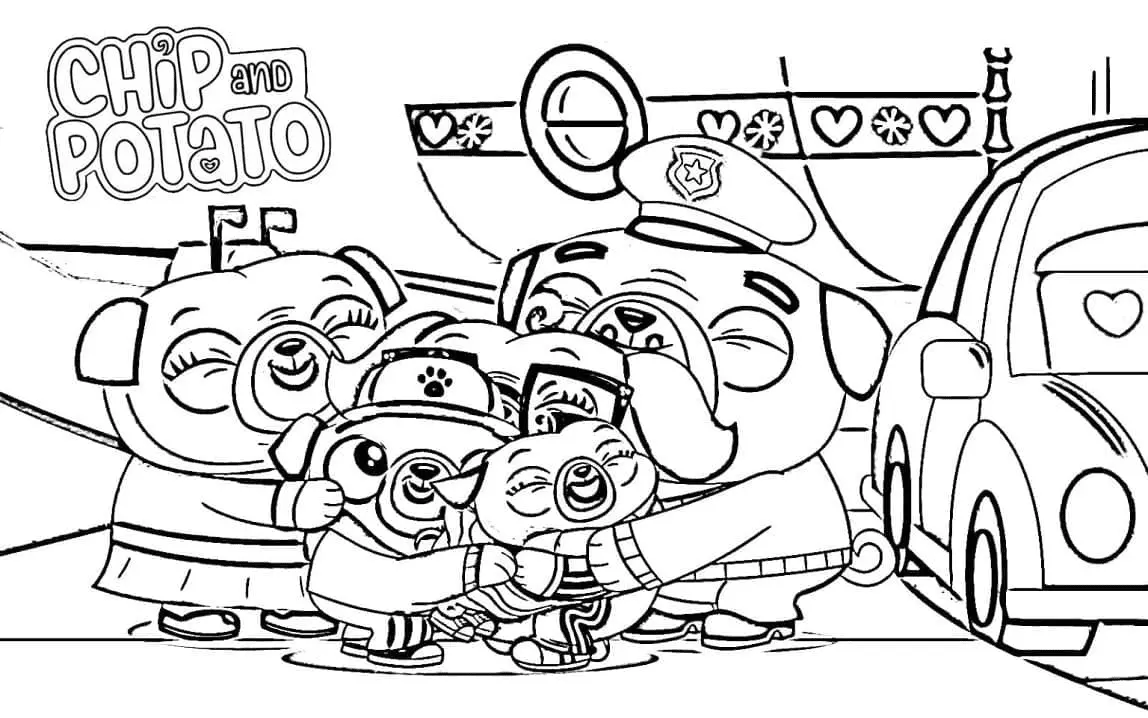 Chip and Potato Coloring Pages 16