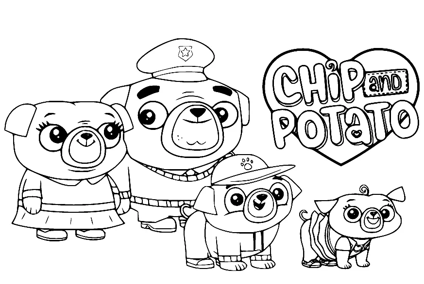 Chip and Potato Coloring Pages 21