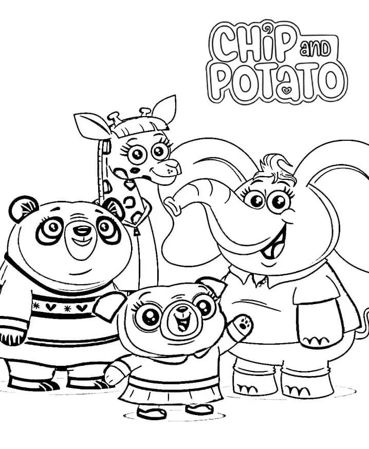 Chip and Potato Coloring Pages 22