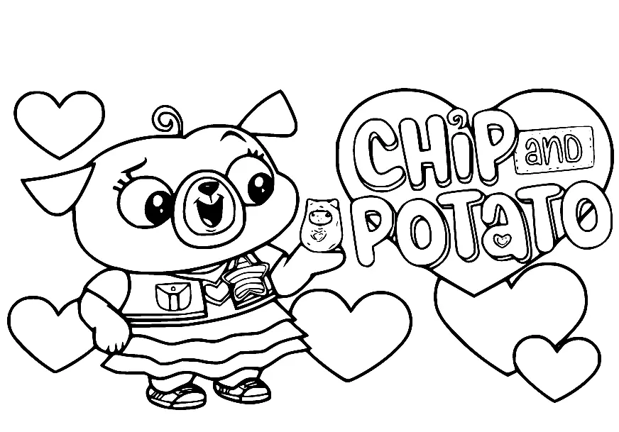 Chip and Potato Coloring Pages 8