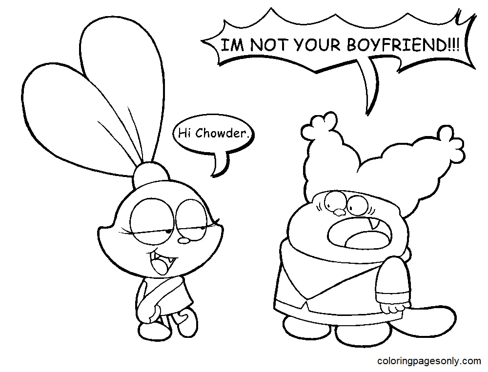 Chowder Coloring Pages 3