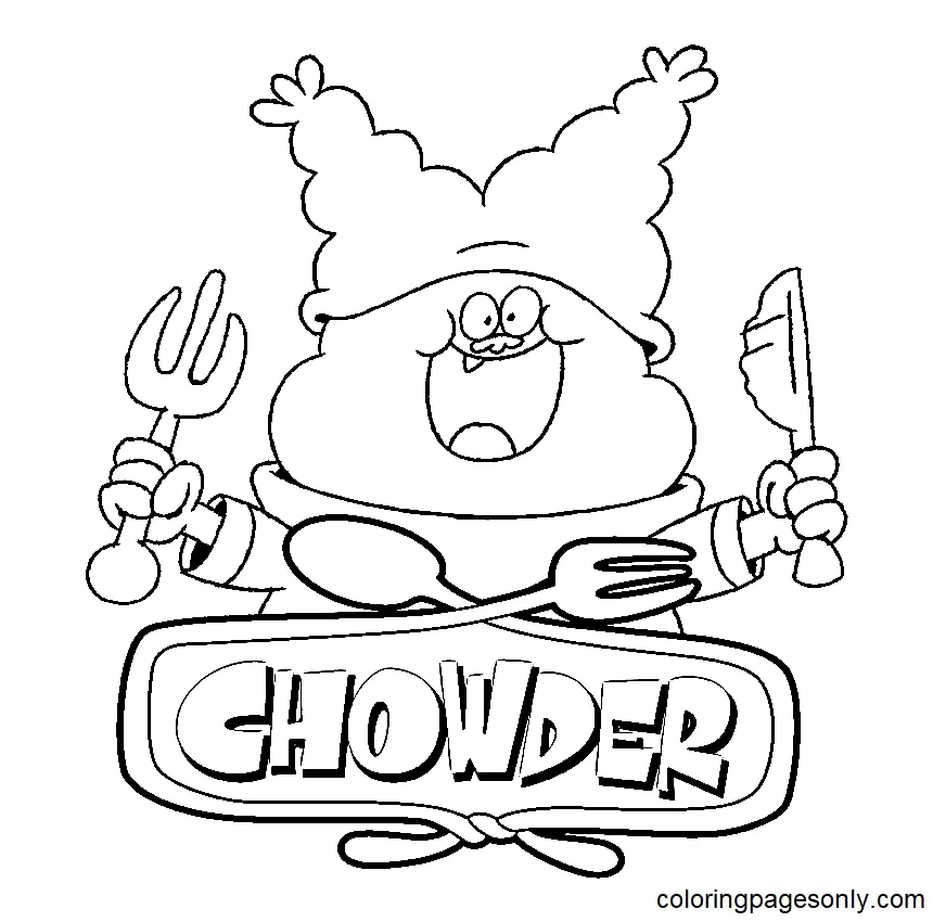 Chowder Coloring Pages 8