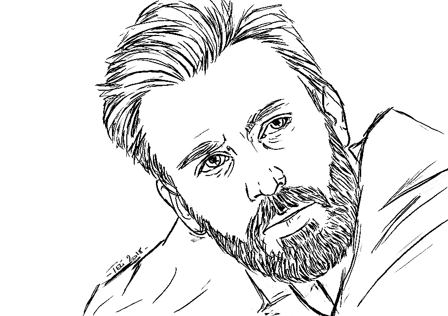Chris Evans Para Colorear 2
