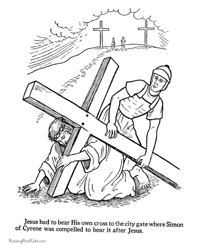 Christian Easter Coloring Pages 1
