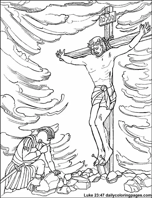 Christian Easter Coloring Pages 14