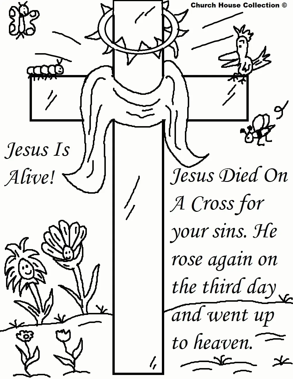 Christian Easter Coloring Pages 22