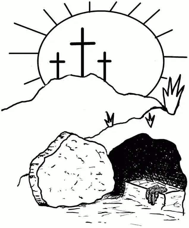 Christian Easter Coloring Pages 4