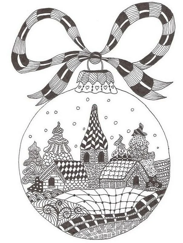 Christmas Adult Coloring Pages 14