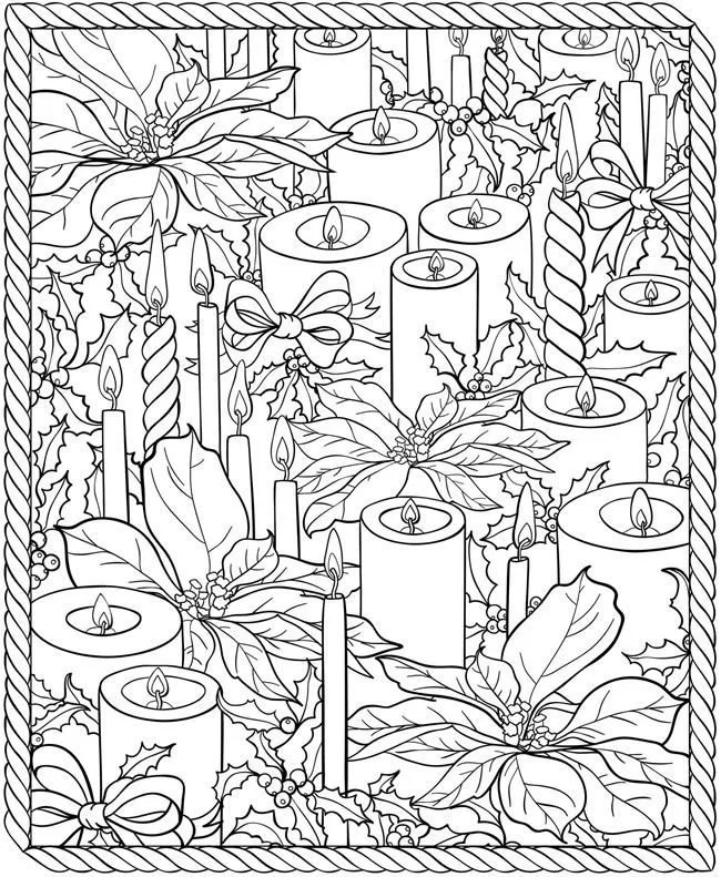 Christmas Adult Coloring Pages 42