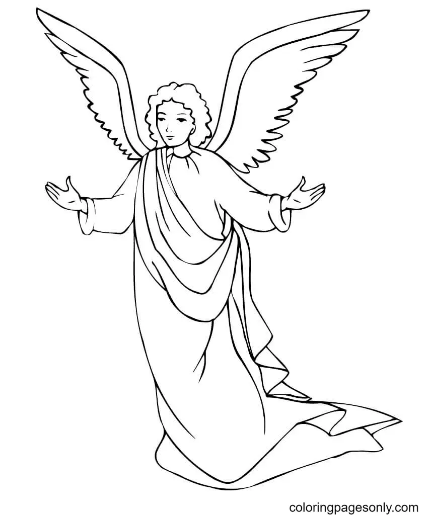 angeles De Navidad Para Colorear 22