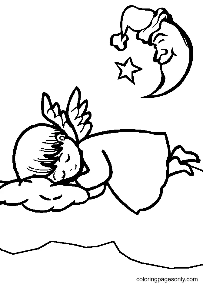 angeles De Navidad Para Colorear 26