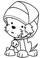 Christmas Animals Coloring Pages 1