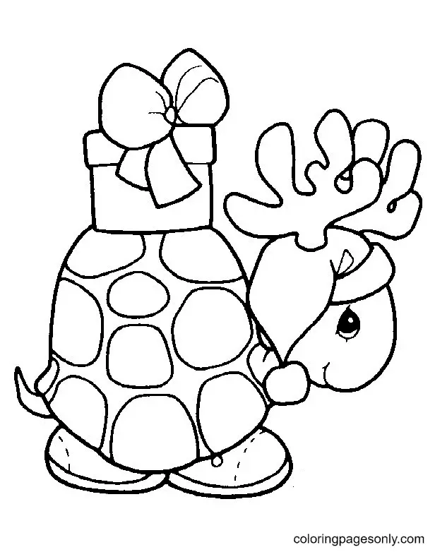 Christmas Animals Coloring Pages 12