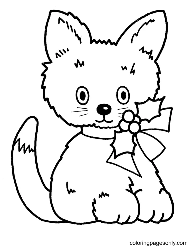 Christmas Animals Coloring Pages 24