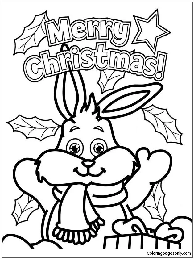 Christmas Animals Coloring Pages 4