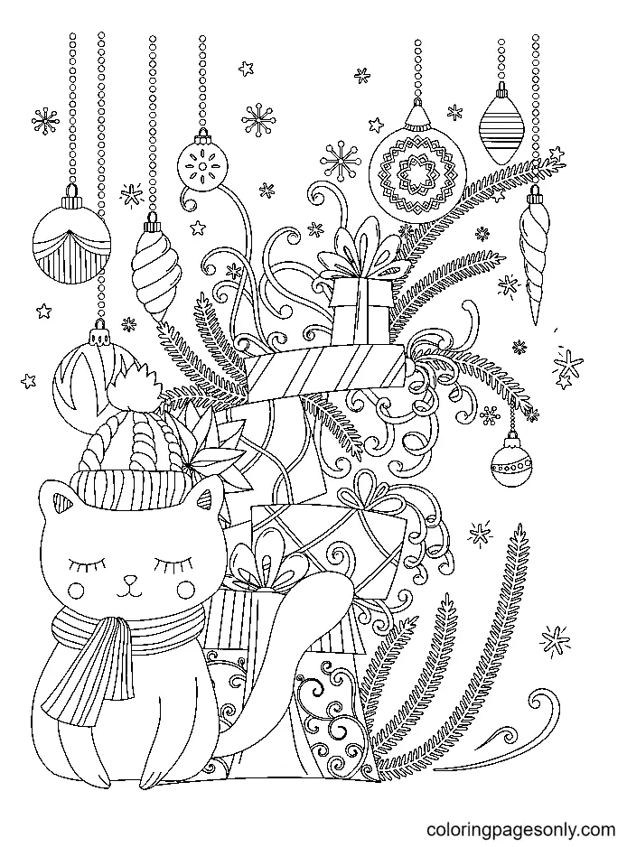 Christmas Animals Coloring Pages 42