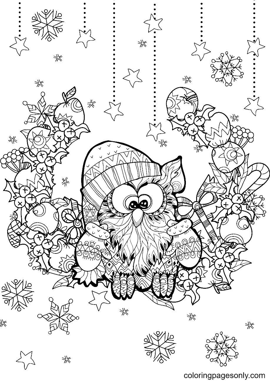 Christmas Animals Coloring Pages 47
