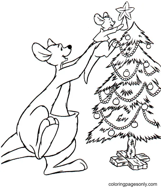Christmas Animals Coloring Pages 50