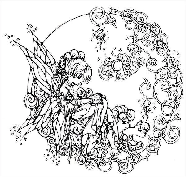 Christmas Anime Coloring Pages 14