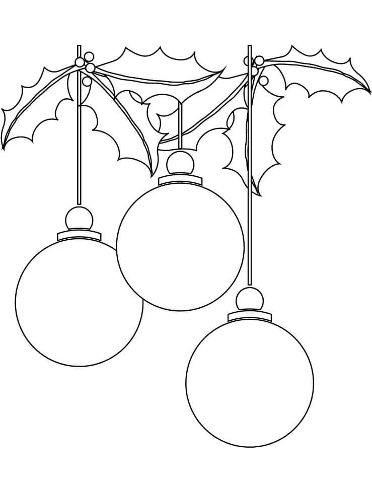 Bolas De Navidad Para Colorear
