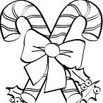 Christmas Candy Cane Coloring Pages 10