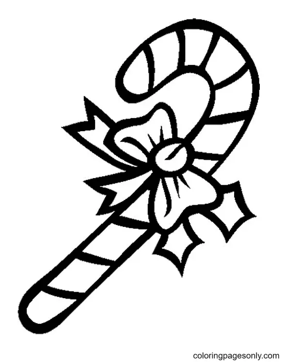 Christmas Candy Cane Coloring Pages 16