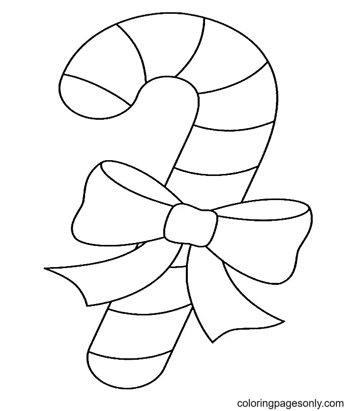 Christmas Candy Cane Coloring Pages 17