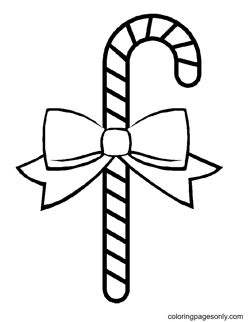 Christmas Candy Cane Coloring Pages 18