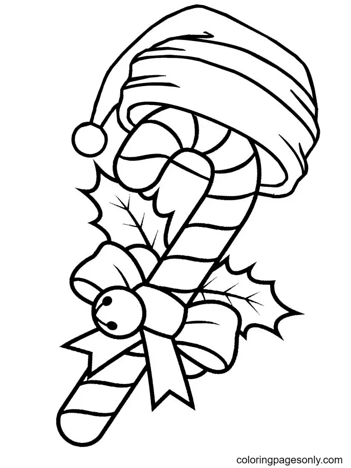 Christmas Candy Cane Coloring Pages 20