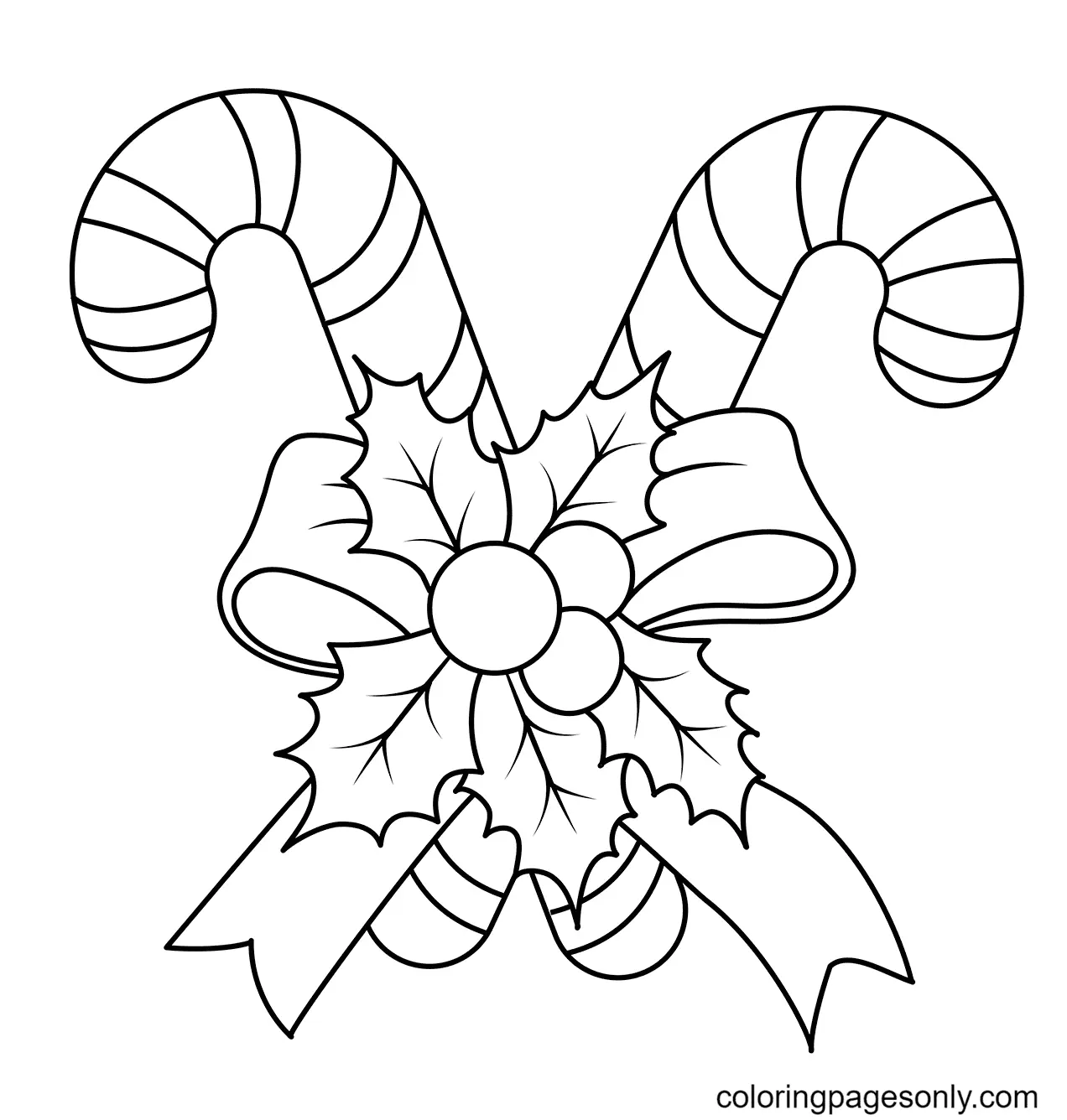 Christmas Candy Cane Coloring Pages 27