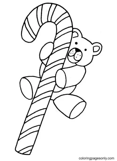 Christmas Candy Cane Coloring Pages 29