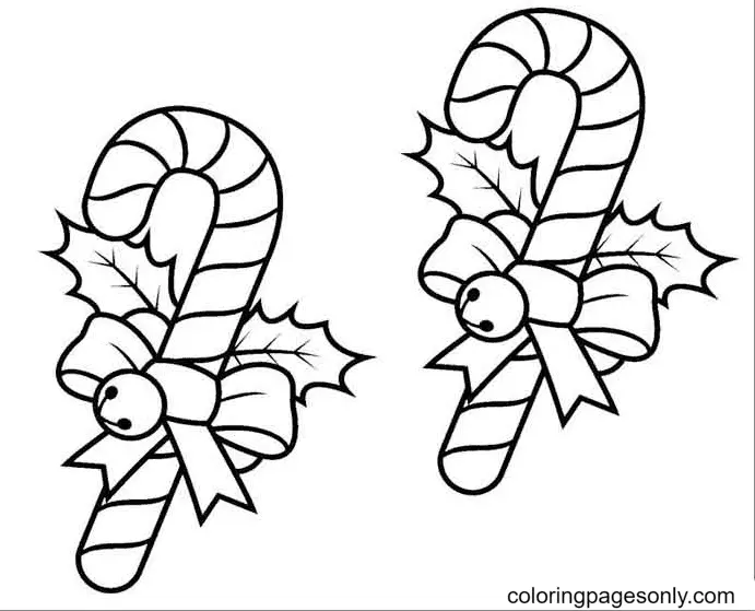 Christmas Candy Cane Coloring Pages 30