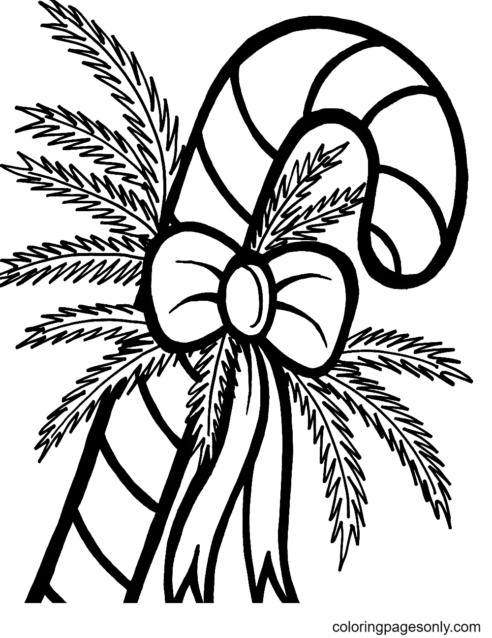 Christmas Candy Cane Coloring Pages 39