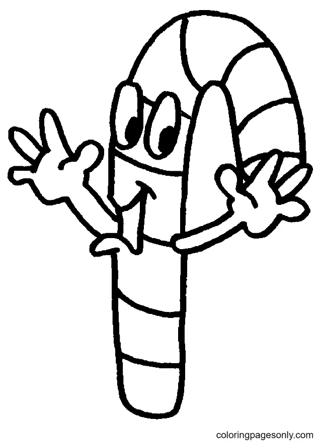 Christmas Candy Cane Coloring Pages 41