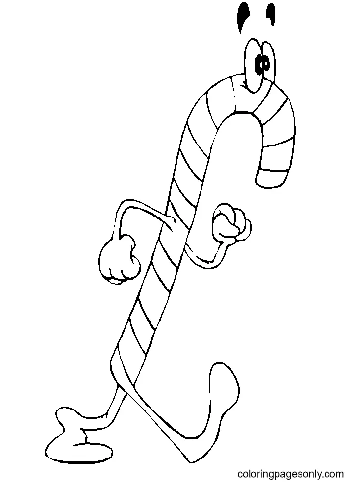 Christmas Candy Cane Coloring Pages 46