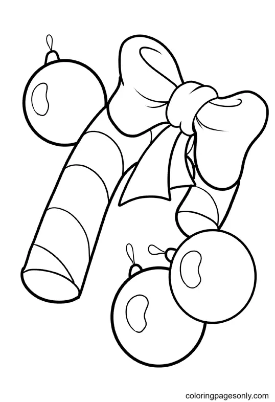 Christmas Candy Cane Coloring Pages 51