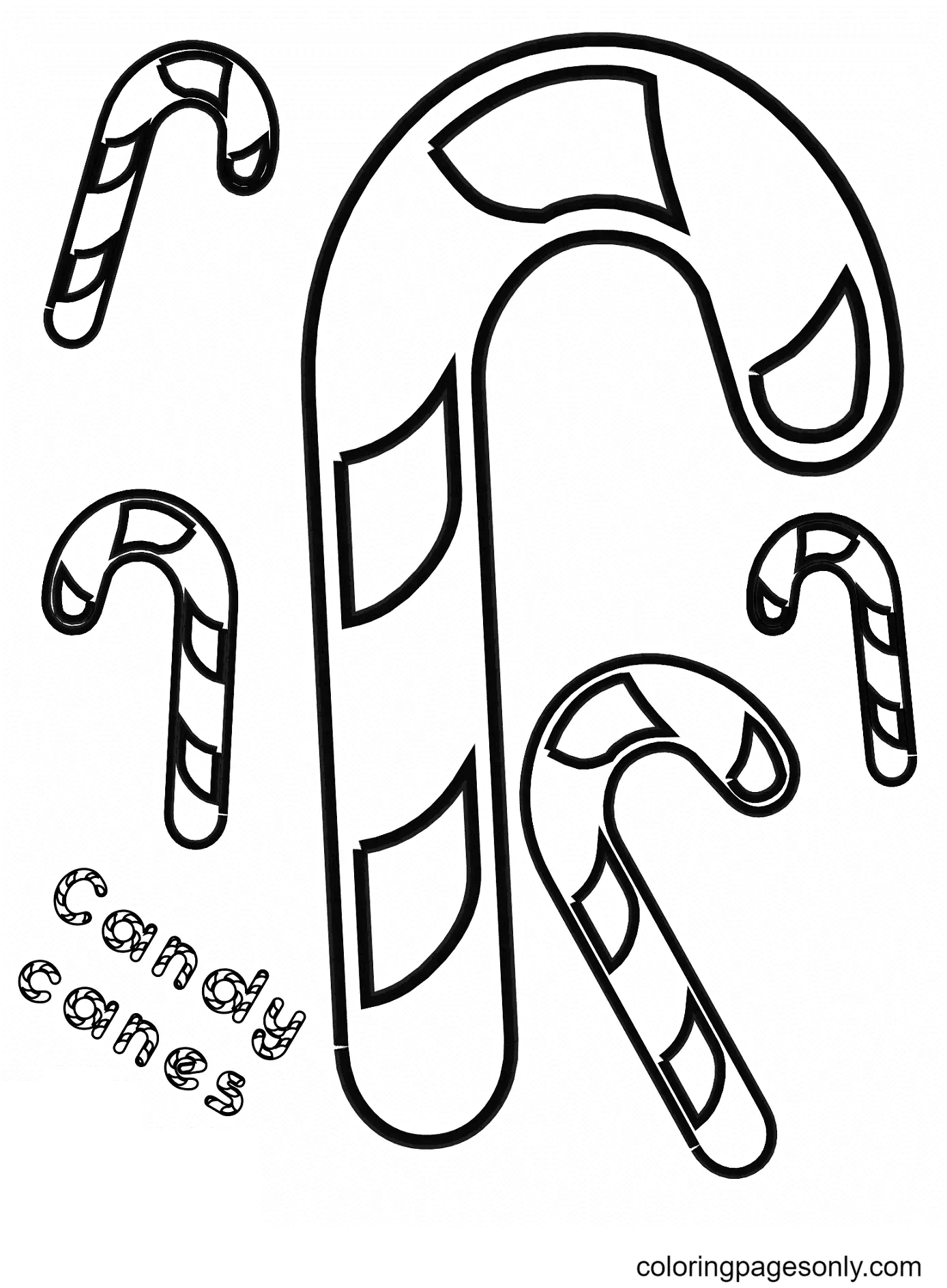 Christmas Candy Cane Coloring Pages 52