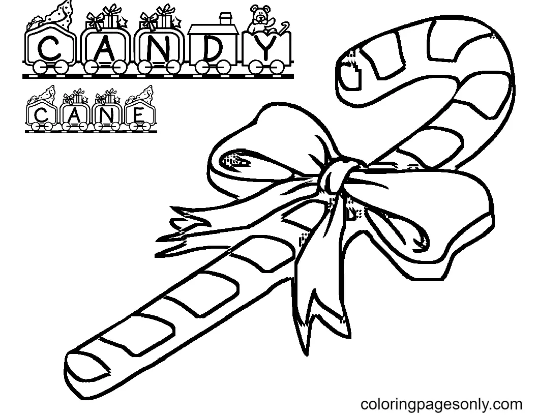 Christmas Candy Cane Coloring Pages 55